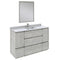 Fresca Formosa 54" Floor Standing Modern Bathroom Vanity w/ Mirror in Ash FVN31-123012ASH-FC