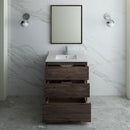 Fresca Formosa 30" Floor Standing Modern Bathroom Vanity with Mirror FVN3130ACA-FC