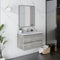 Fresca Formosa 30" Wall Hung Modern Bathroom Vanity with Mirror in Ash FVN3130ASH