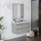 Fresca Formosa 30" Wall Hung Modern Bathroom Vanity with Mirror in Ash FVN3130ASH