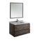 Fresca Formosa 36" Wall Hung Modern Bathroom Vanity w/ Mirror FVN3136ACA