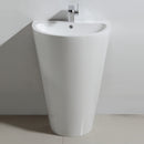 Fresca Parma 24" White Pedestal Sink with Medicine Cabinet - Modern Bathroom Vanity FVN5023WH