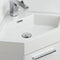 Fresca Coda 14" White Modern Corner Bathroom Vanity FVN5082WH