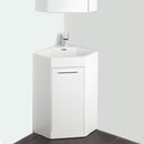 Fresca Coda 18" White Modern Corner Bathroom Vanity FVN5084WH