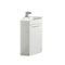 Fresca Coda 18" White Modern Corner Bathroom Vanity FVN5084WH