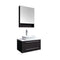 Fresca Lucera 30" Espresso Wall Hung Vessel Sink Modern Bathroom Vanity w/ Medicine Cabinet FVN6130ES-VSL