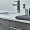 Fresca Lucera 36" Gray Wall Hung Undermount Sink Modern Bathroom Vanity with Medicine Cabinet - Left Version FVN6136GR-UNS-L