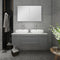 Fresca Lucera 48" Gray Wall Hung Double Vessel Sink Modern Bathroom Vanity with Medicine Cabinet FVN6148GR-VSL-D