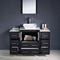 Fresca Torino 48" Espresso Modern Bathroom Vanity with 2 Side Cabinets and Vessel Sink FVN62-122412ES-VSL