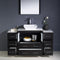 Fresca Torino 54" Espresso Modern Bathroom Vanity with 2 Side Cabinets and Vessel Sink FVN62-123012ES-VSL