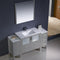 Fresca Torino 60" Gray Modern Bathroom Vanity with 2 Side Cabinets and Integrated Sink FVN62-123612GR-UNS