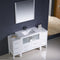 Fresca Torino 60" White Modern Bathroom Vanity with 2 Side Cabinets and Integrated Sink FVN62-123612WH-UNS