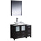 Fresca Torino 42" Espresso Modern Bathroom Vanity w/ Side Cabinet & Vessel Sink FVN62-3012ES-VSL