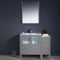 Fresca Torino 42" Gray Modern Bathroom Vanity with Side Cabinet and Integrated Sink FVN62-3012GR-UNS