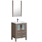 Fresca Torino 24" Gray Oak Modern Bathroom Vanity w/ Integrated Sink FVN6224GO-UNS