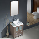 Fresca Torino 24" Gray Oak Modern Bathroom Vanity with Vessel Sink FVN6224GO-VSL