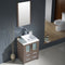 Fresca Torino 24" Gray Oak Modern Bathroom Vanity with Vessel Sink FVN6224GO-VSL