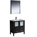 Fresca Torino 30" Espresso Modern Bathroom Vanity w/ Integrated Sink FVN6230ES-UNS