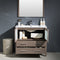 Fresca Torino 36" Gray Oak Modern Bathroom Vanity with Integrated Sink FVN6236GO-UNS