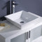 Fresca Torino 36" White Modern Bathroom Vanity with Vessel Sink FVN6236WH-VSL