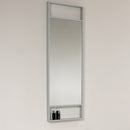 Fresca Pulito 16" Small Gray Oak Modern Bathroom Vanity with Tall Mirror FVN8002GO