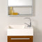 Fresca Pulito 16" Small Teak Modern Bathroom Vanity with Tall Mirror FVN8002TK