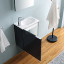 Fresca Valencia 20" Dark Slate Gray Wall Hung Modern Bathroom Vanity with Medicine Cabinet FVN8003GG