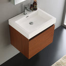 Fresca Nano 24" Teak Modern Bathroom Vanity with Medicine Cabinet FVN8006TK