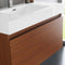 Fresca Mezzo 36" Teak Wall Hung Modern Bathroom Vanity with Medicine Cabinet FVN8008TK