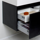 Fresca Mezzo 39" Black Modern Bathroom Vanity with Medicine Cabinet FVN8010BW