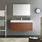 Fresca Mezzo 48" Teak Wall Hung Modern Bathroom Vanity with Medicine Cabinet FVN8011TK