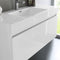 Fresca Mezzo 48" White Wall Hung Modern Bathroom Vanity with Medicine Cabinet FVN8011WH