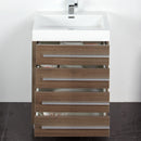 Fresca Livello 24" Gray Oak Modern Bathroom Vanity with Medicine Cabinet FVN8024GO