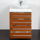 Fresca Livello 24" Teak Modern Bathroom Vanity with Medicine Cabinet FVN8024TK