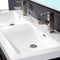 Fresca Largo 57" Black Modern Bathroom Vanity with Wavy Double Sinks FVN8040BW