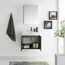 Fresca Alto 23" Gray Oak Wall Hung Modern Bathroom Vanity with Medicine Cabinet FVN8058GO