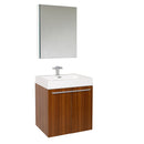 Fresca Alto 23" Teak Modern Bathroom Vanity w/ Medicine Cabinet FVN8058TK