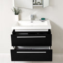 Fresca Medio 32" Black Modern Bathroom Vanity with Medicine Cabinet FVN8080BW