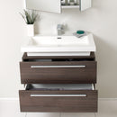 Fresca Medio 32" Gray Oak Modern Bathroom Vanity with Medicine Cabinet FVN8080GO