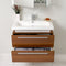 Fresca Medio 32" Teak Modern Bathroom Vanity with Medicine Cabinet FVN8080TK