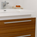 Fresca Medio 32" Teak Modern Bathroom Vanity with Medicine Cabinet FVN8080TK