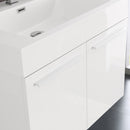 Fresca Vista 30" White Wall Hung Modern Bathroom Vanity with Medicine Cabinet FVN8089WH