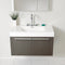 Fresca Vista 36" Gray Oak Modern Bathroom Vanity with Medicine Cabinet FVN8090GO