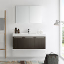 Fresca Vista 48" Gray Oak Wall Hung Modern Bathroom Vanity with Medicine Cabinet FVN8092GO