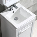 Fresca Allier 16" White Modern Bathroom Vanity with Mirror FVN8118WH