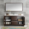 Fresca Allier 60" Wenge Brown Modern Single Sink Bathroom Vanity with Mirror FVN8119WG-S