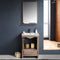 Fresca Allier 24" Gray Oak Modern Bathroom Vanity with Mirror FVN8125GO