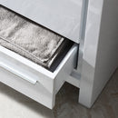 Fresca Allier 24" White Modern Bathroom Vanity with Mirror FVN8125WH