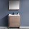 Fresca Allier 30" Gray Oak Modern Bathroom Vanity with Mirror FVN8130GO