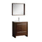 Fresca Allier 30" Wenge Brown Modern Bathroom Vanity w/ Mirror FVN8130WG